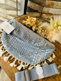 Sac banane bohème chic bleu  Jade & Clarisse