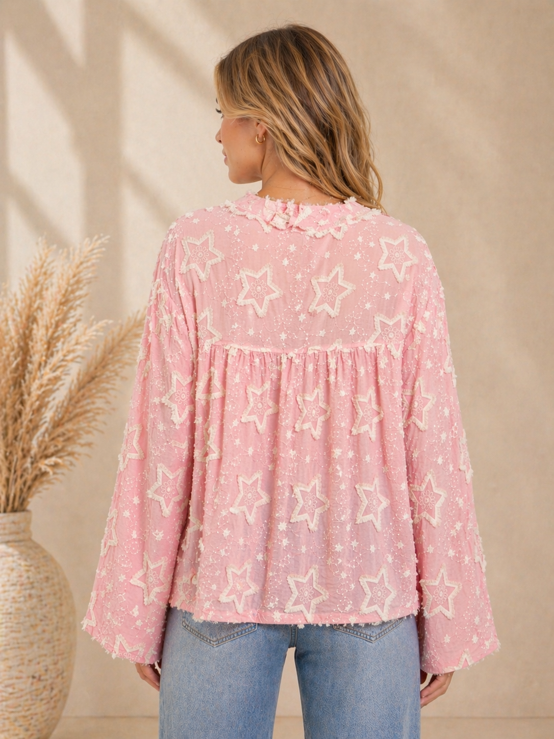 Chemise étoile Rosée Miss Carla