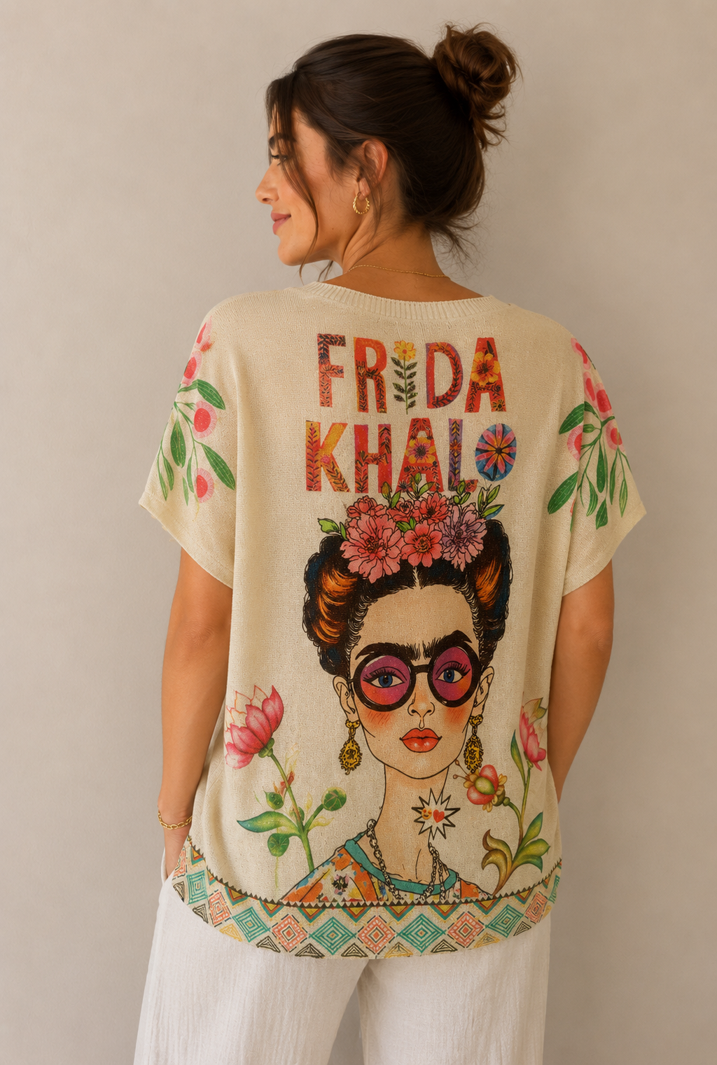 Pull Frida Kahlo bohème chic Miss Azur