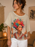 Pull Frida Kahlo bohème chic Miss Azur